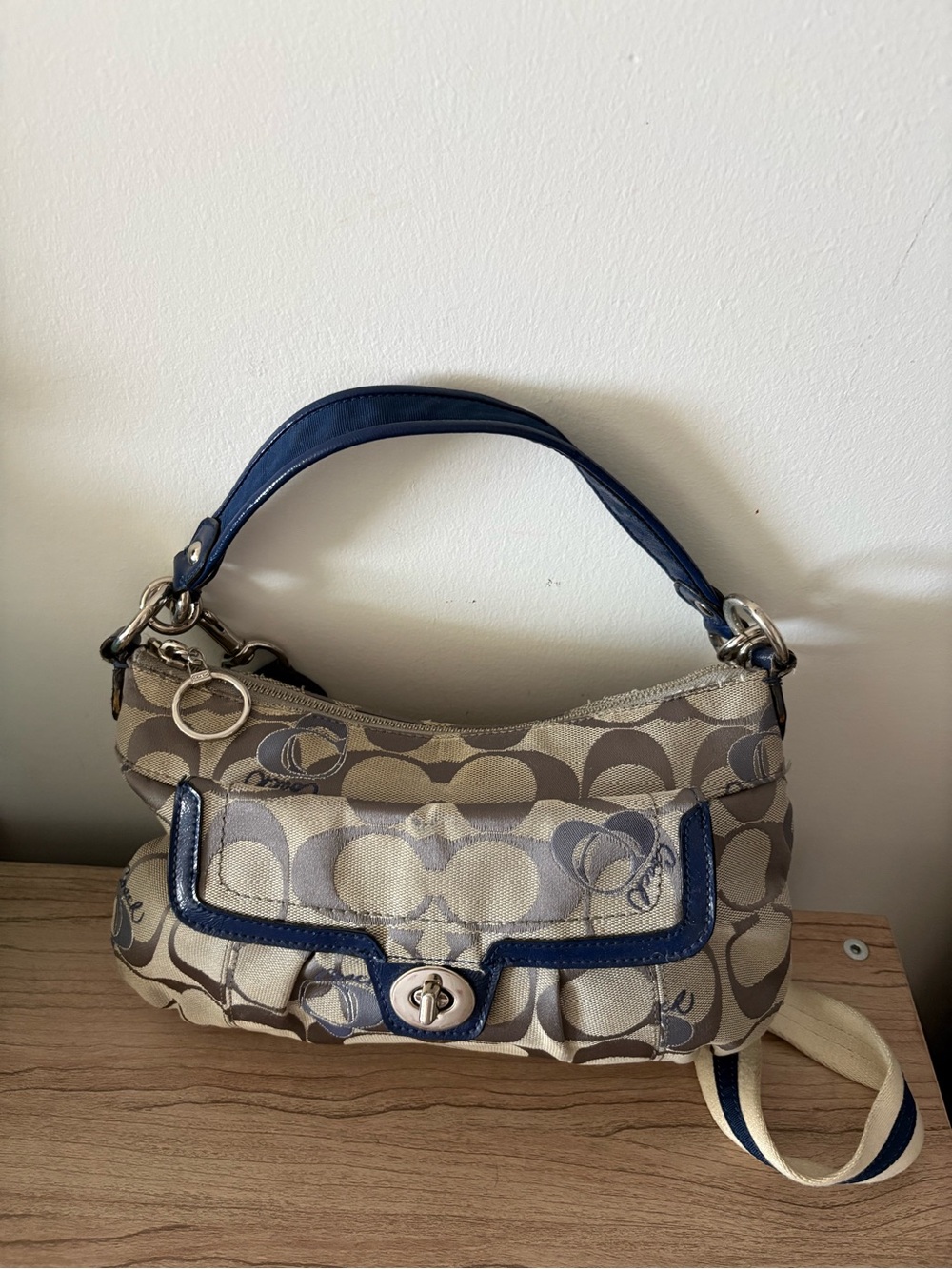 Coach Y2K hobo bag purse monogram as is